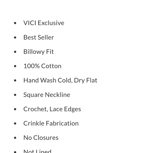 Vici Karina Cotton Crochet Top, Lemon Meringue - Picture 6 of 6